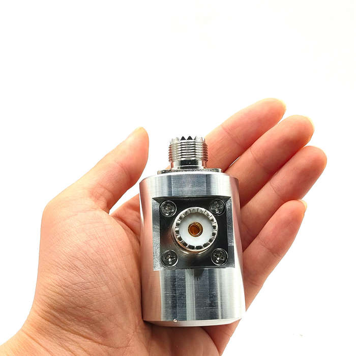Silver - MSK-04 M10 Thread Antenna Base Aluminum Alloy for Vehicle Antennas
