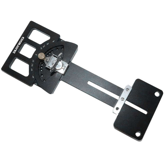 Black - ENJOYWOOD Adjustable Multi-Angle Track Saw Guide Square Guide -60 to 60 Quick Positive Angle