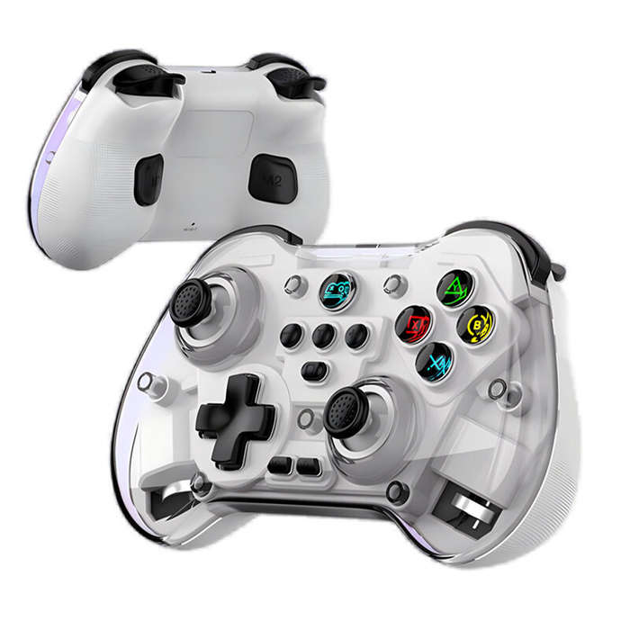 Black - Z01X bluetooth Gaming Controller Wireless Six-axis Gamepad with Hall Effect Joystick Trigger