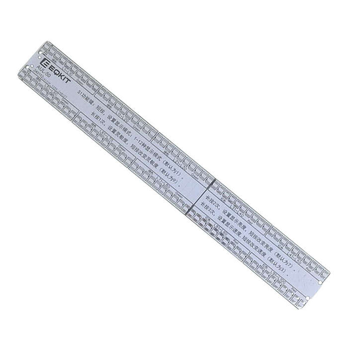 EQKIT AUL-50 Acoustic Level Indicator Kit DIY Voice Control Lamp Audio Spectrum 2x50-segment LED Lig