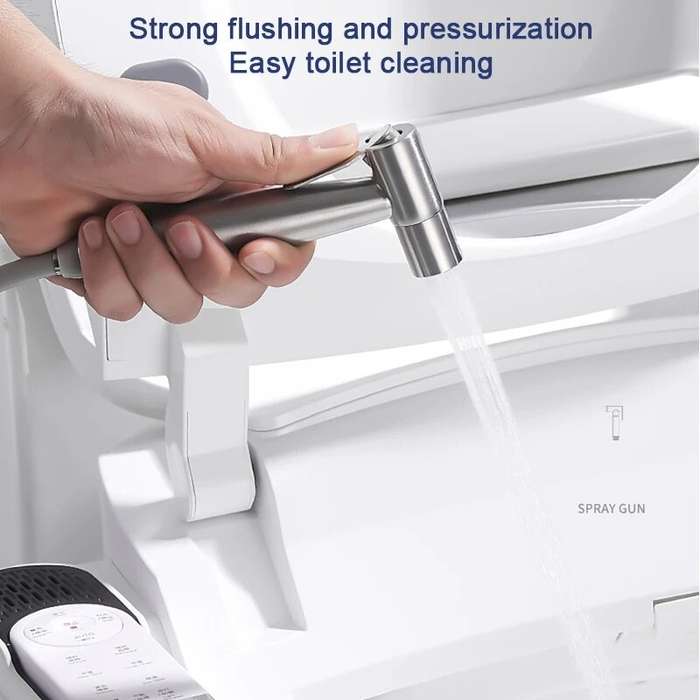 Handheld Bidet Sprayer Set Stainless 304 Steel Spray Gun Shower Handheld Toilet Bidet Faucet Sprayer