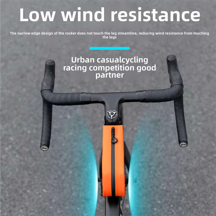 Orange - OFFBONDAGE 2L Waterproof Bicycle Top Tube Bag Convenient Zipper Large capacity Bike Front F