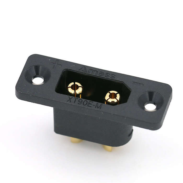 5 PCS Amass XT90E-M XT90 Male Connector Plug with Fixing Mounting Hole