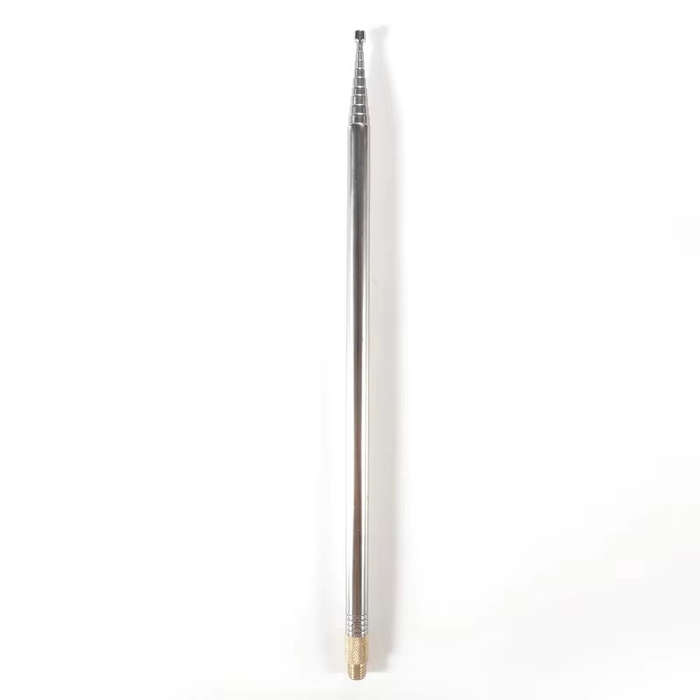 Silver - 2.5M Stainless Steel Whip Antenna For Pac-12 JPC-7 10 Sections Collapsible Pull Rod for HF