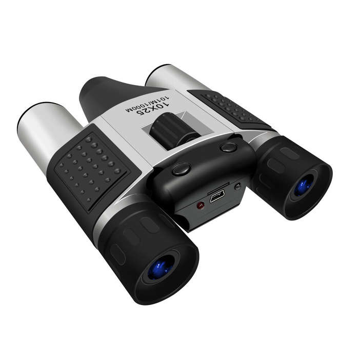 Silvery - Digital Camera Telescope Portable 10X25 Zooming Binoculars Digital Camera Telescope Telesc