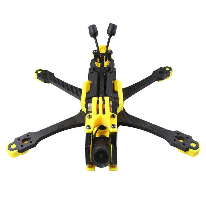 Frame Kit - HSKRC S5 V2 227mm Wheelbase 5 Inch Carbon Fiber Frame Kit Compatible with DJI O4 / DJI O
