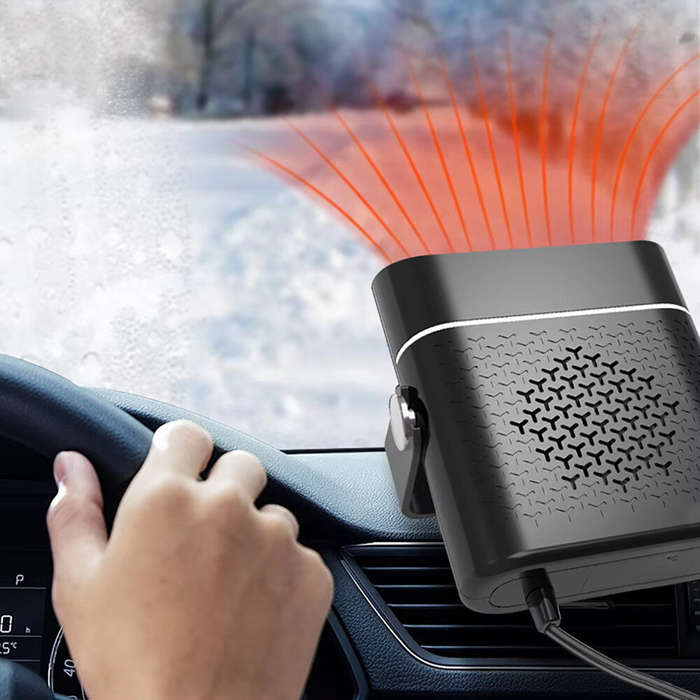 24V - IPRee 360 Degree Portable Auto Heater ABS Heating Cooling Fan for Cars Trucks Car Accessories
