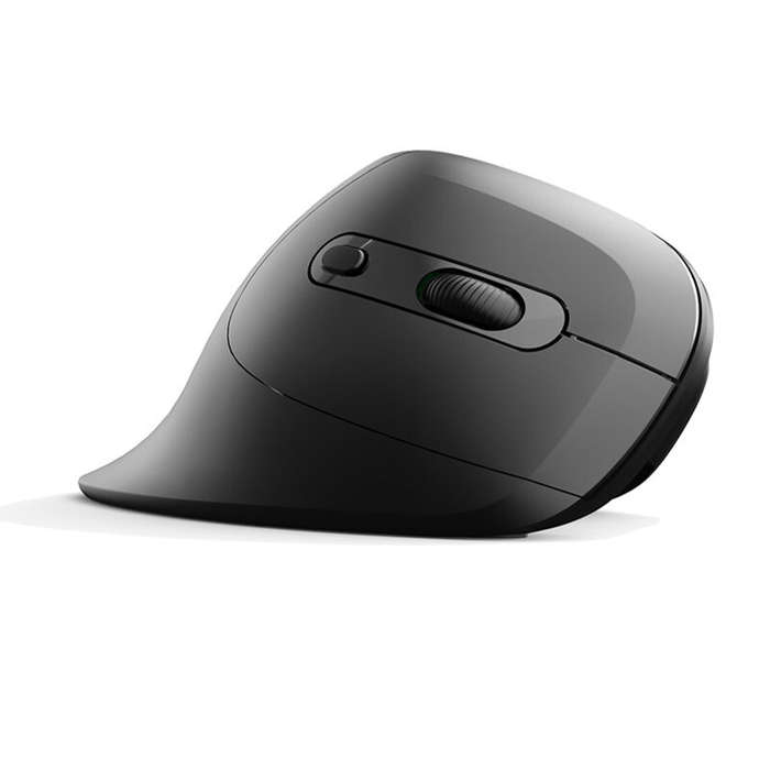 Black - HXSJ T27 2.4G Wireless Vertical Gaming Mouse 1200/2400/3200DPI 6-Key Ergonomic Mice for Offi