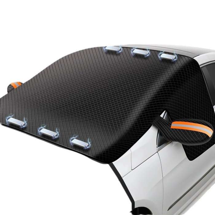 Green - Magnetic Car Front Windshield Snow Cover Snow Shield Winter Car Snow Cover Magnet Thickened