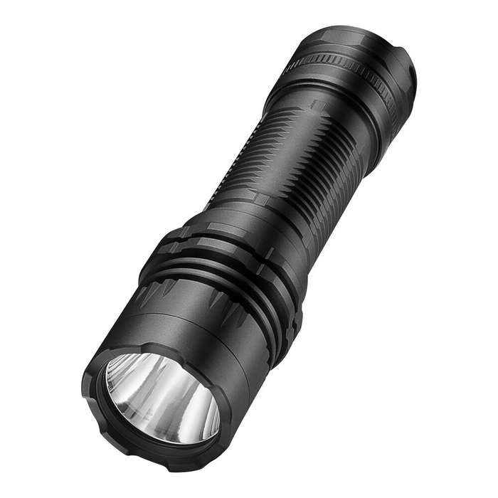 Black - SEEKNITE ST13 1800 Lumens Compact EDC LED Flashlight USB Rechargeable Tactical Mini Torch, 5
