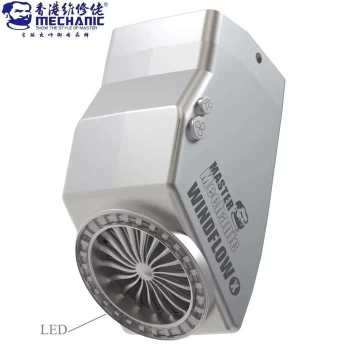 .A - MECHANIC WindFlow X Exhaust Fan with LED Light 8000R/Min 52x58x106mm Portable Fume Extraction T