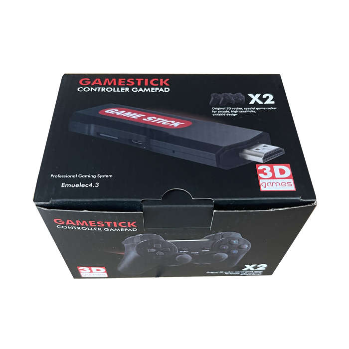 64G - M9 4K Game Stick with Dual 2.4G Wireless Gamepad 64G Built-in 35500+ 3D Games 40+ Simulators M