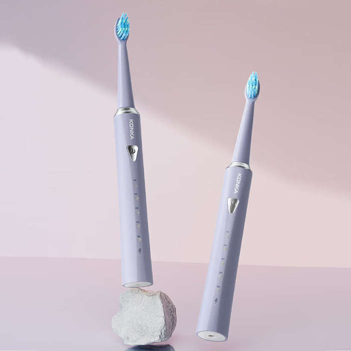 Rechargeable - KONKA Sonic Electric Toothbrush IPX7 Waterproof USB Rechargeable with 5 Brushing Mode