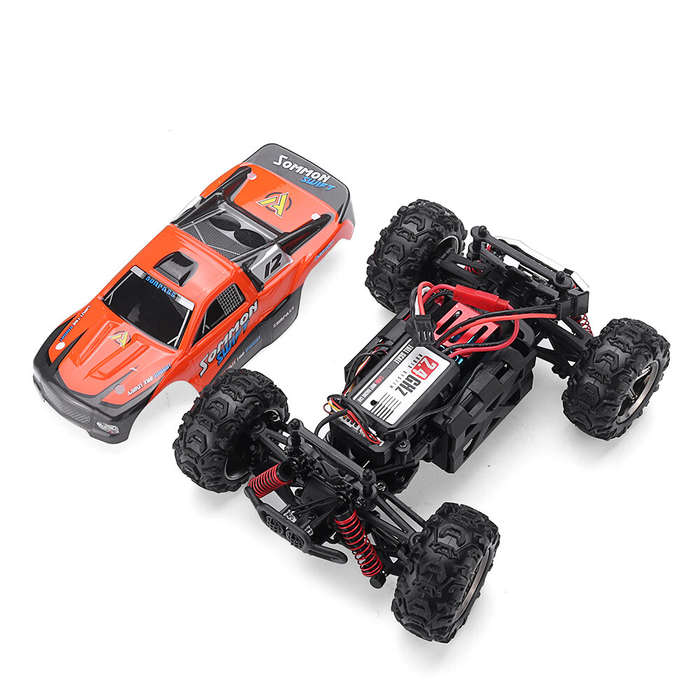 Orange - 1/24 RC Racing Car 2.4G 4WD 40KM/H High Speed Crawler Monester Full Proportional Remote Con
