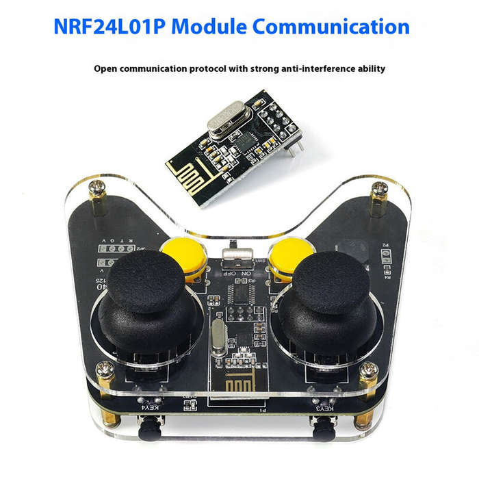 2.4G Remote control - HU-M40 24GHz Wireless Remote Controller Dual Joystick 250kbps NRF24L01P Commun