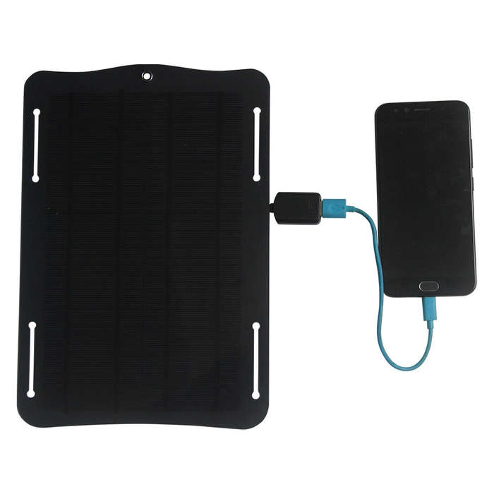 10W - 10W 5V Monocrystalline Solar Panel Charger 21.5% High Conversion Efficiency Portable USB Outpu