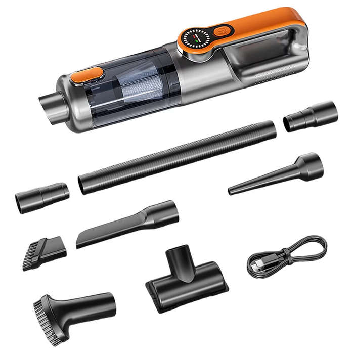 Black - Suitu ST-126Plus High Power Handheld Vacuum Cleaner 18000Pa Suction 6000mAh Battery Recharge