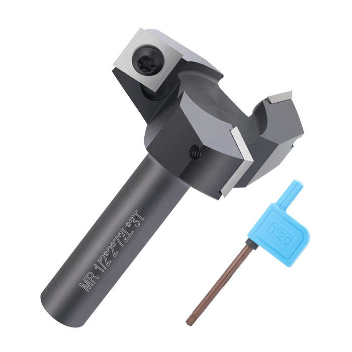 1/2 Inch Shank - 1/2 Inch Shank 3 Flutes CNC Carbide Spoilboard Surfacing Router Bit Slab Flattening