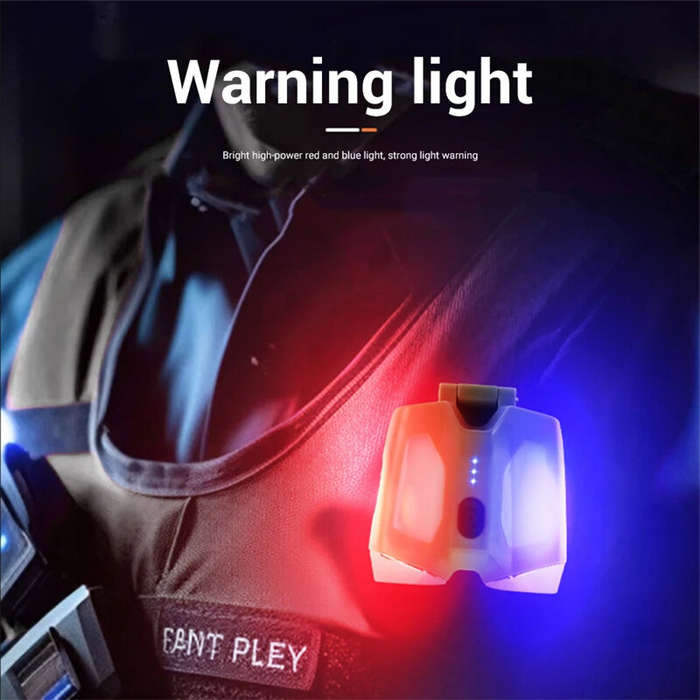 Brown - Smart Sensor Portable Multifunction Mini LED Clip Light Built-in Battery Type-C Rechargeable