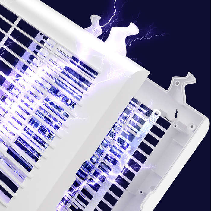 White - AGSIVO Cordless Electric Mosquito Bug Zapper Mosquito Killing Lamp Fly Trap Fly Zapper with