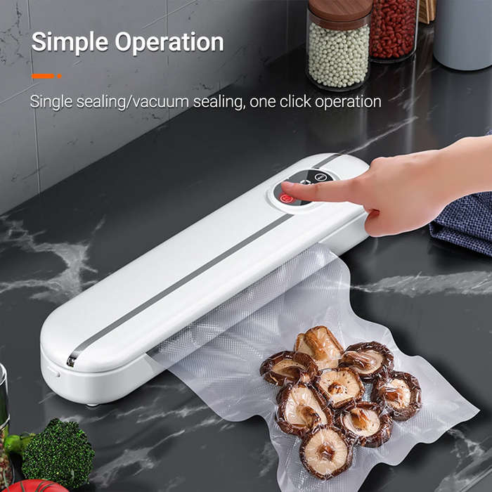 US Plug - Automatic Vacuum Sealer Kitchen Vacuum Sealer Machine Household Food Bag Keep Food Fresh W