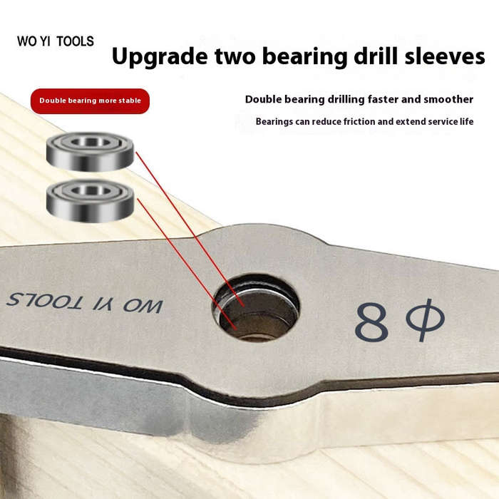 6mm - WO YI TOOLS 6mm 8mm 10mm Self-Centering Doweling Jig Drill Guide Hole Puncher with Drill Bit a