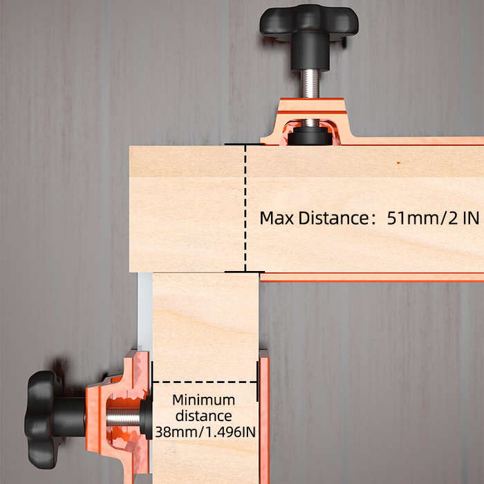 1 PCS - 16-24in Aluminum Precision Cabinet Frame Spacer Positioning Tool For DIY Woodworking Frame W