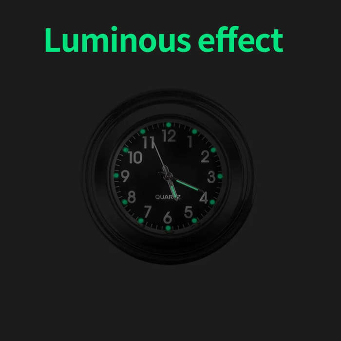 #2 - 7/8" Motorcycle Clock Dustproof Quartz Clock Aluminum Alloy Handlebar Motorcycle Waterproof Tim