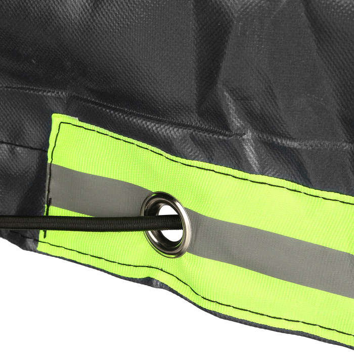 Grey - 600D Trailer Cover Waterproof Windproof Dust Protector With Rubber Belt 125x95x13cm