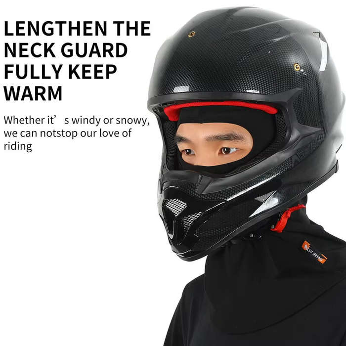 B - WEST BIKING Thermal Men's Hat Winter Cycling Protective Geasr Windproof Bike Helmet Liner Breath