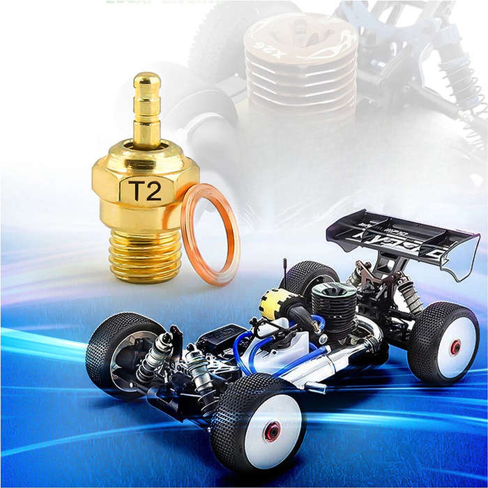 T2 Plug - Extremely Hot Medium Spark Glow Plugs T1 T2 N3 N4 Engine Parts Replacement for TOYAN HSP T