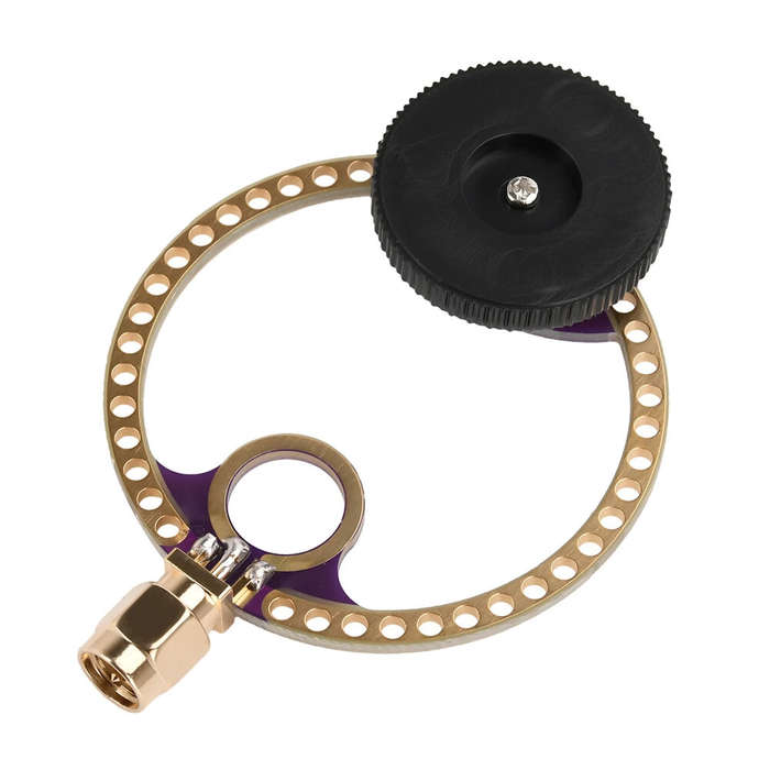 2Pcs - 2Pcs Donut UV UHF+VHF FM Loop Antenna Connector 400MHz-470MHz 80MHz-150MHz for HFDY DSP DSP2