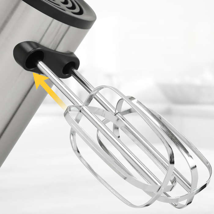 EU Plug - 120W Electric Handheld Mixer 5-Level Household Electric Mixer Kitchen Electric Hand Mixer