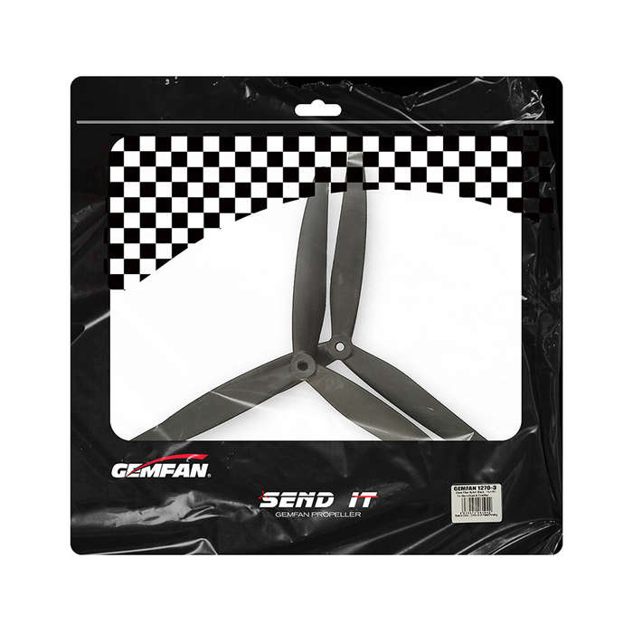 2 pairs - 2 Pairs Gemfan 1270 Cinelifter 12 Inch 3-Blade Glass Fiber Propeller for FPV Racing RC Dro