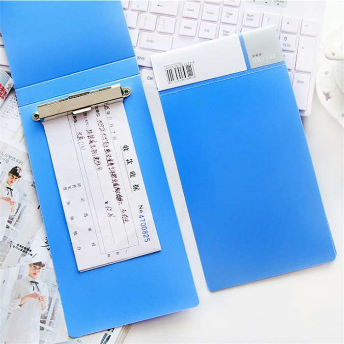 Deli 5354 1PCS Bill File Folder Financial Bill Collector A5 Paper Document Folder PP Material Small