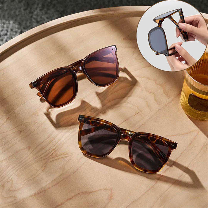 Coffee - XIAOMI Mijia Foldable Polarized Sunglasses 8 Layer Polarizing Film Lenses Sunscreen Glasses