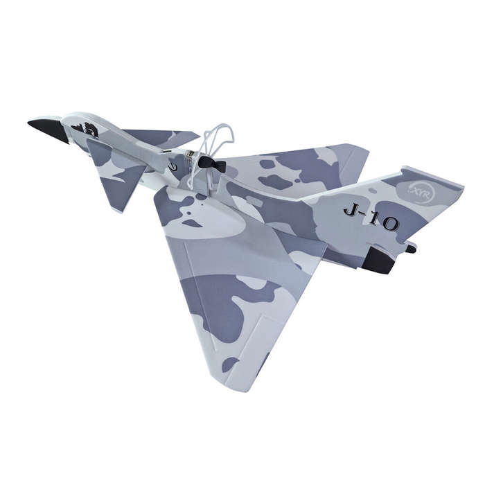 Camouflage Blue - J-10 Camouflage Blue 238mm Wingspan EVA Foam Hand Throw Free Flying Plane Glider A