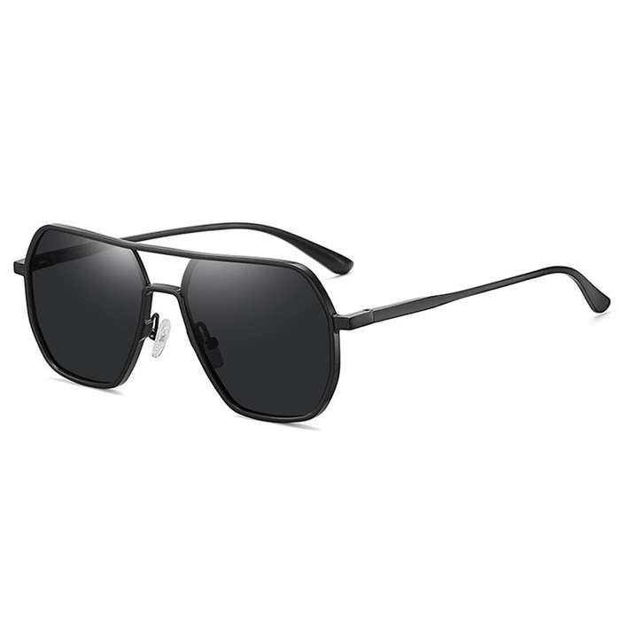 Black - Classic Fashion Mg Aluminum Sunglasses for Men UV400 Protection Photochromic Sun Glasses Nig