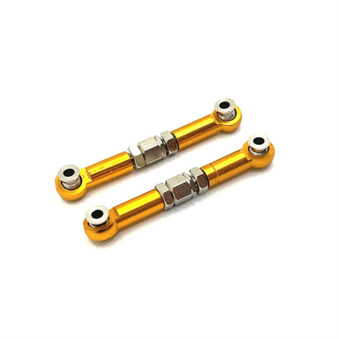 Red - Upgraded Parts Metal Adjustable Steering Rod Set for MJX Hyper Go 16207 16208 16209 16210 H6 1
