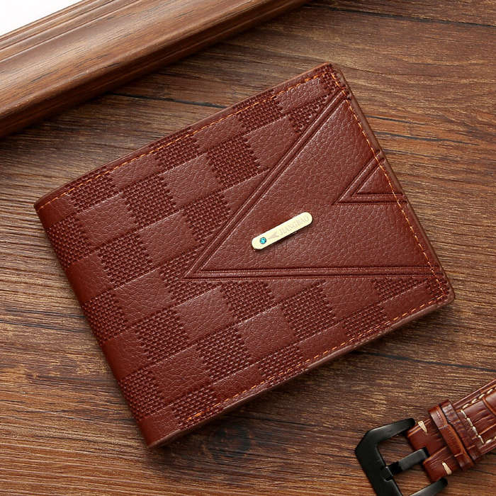 Coffee - Men's Soft PU Leather Wallet Multi-Card Credit Card Purse Folding Purse Short Large Capacit