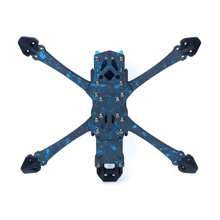 Black blue - Asixflying Manta 5 SE 223mm Wheelbase T700 Carbon Fiber Plate Frame Kit Compatible Anal