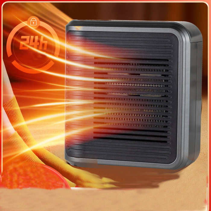 EU - 800W Multi-functional Mini Heater Wall Mounted Heater Touch Timing Hot Air Heater 220V Hot Air