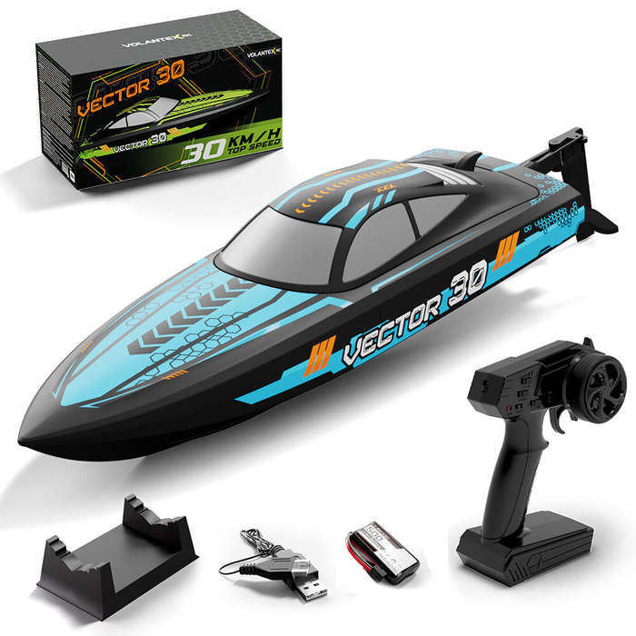 Yellow - Volantexrc 79508 RTR 2.4G RC Boat Fast 25km/h High Speed Vehicles Models Wireless Electric