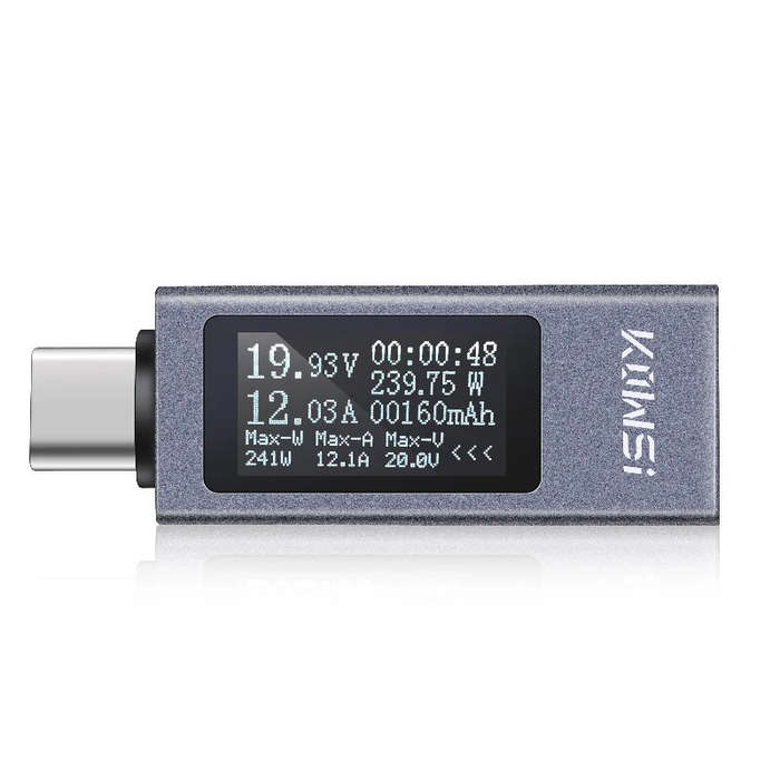KWS-2301C Type-C Tester DC 4-30V Voltmeter Amperimetor Voltage Current Meter Ammeter Detector Power
