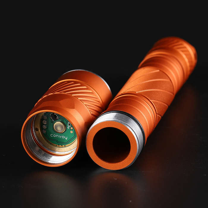 SST20 6500K - Convoy T4 1000lm SST20 High CRI Flashlight 13 Groups Linterna Need 2*AA 2*14500 Batter