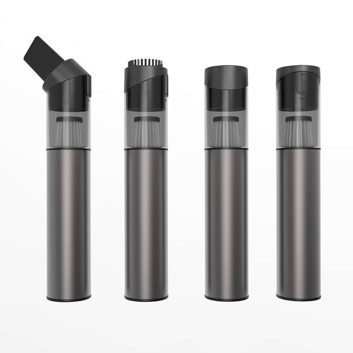 Gray - Handheld Vacuum Cleaner Blowing And Suction Dual-Purpose Low Noise Vacuum Cleaner with 360 Ro