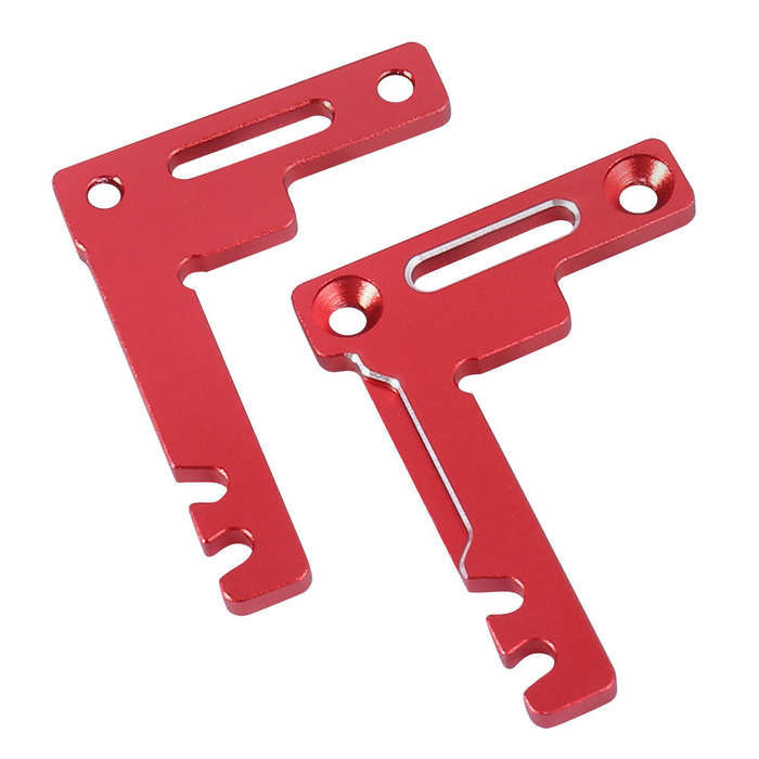 Red - 1/10 Tamiya Aluminum Alloy Short Battery Holder Kit TT02 TT02B RC # TATT-075