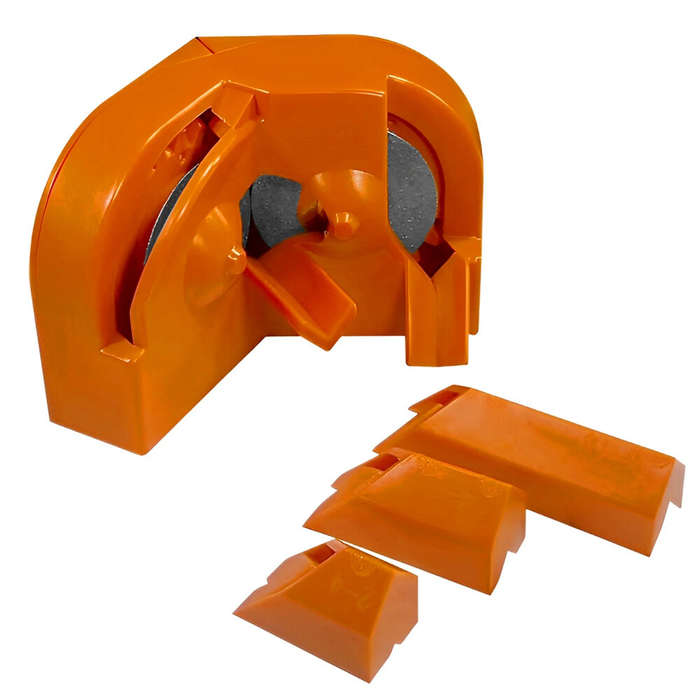 Orange - 4PCS Electric Drill Bit Sharpener Professional 11x6x7 cm High-Speed Steel Orange Plastic fo