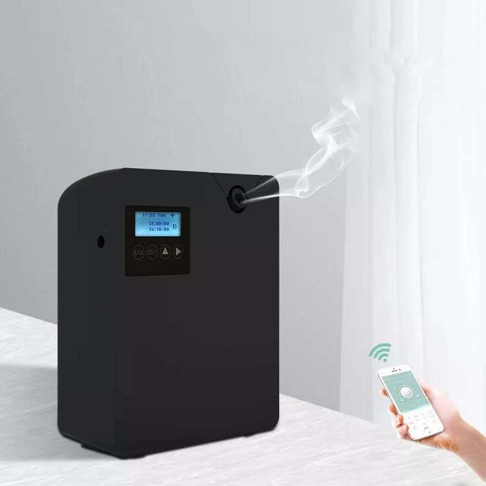 US Plug - Bluetooth Smart Scent Diffuser Hotel Air Freshener Scent Diffuser Cover 300mL for Home Sce
