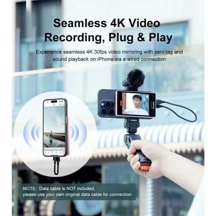Pink - Kingma VL-PH02 Max Selfie Stick Magnetic Selfie Live Streaming Vlog Display Screen Photo for